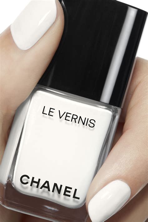 chanel le vernis pure white|Chanel nail coat.